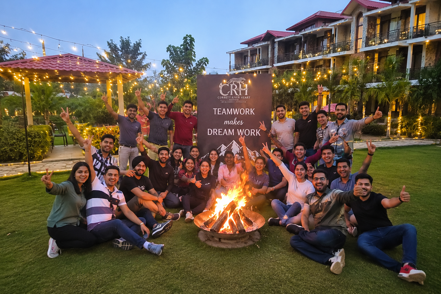 Family stay at Corbett River Heart Resort